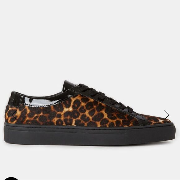 THE KOOPLES LEOPARD PRINT LEATHER SNEAKERS NIB Size 36 - Picture 1 of 9